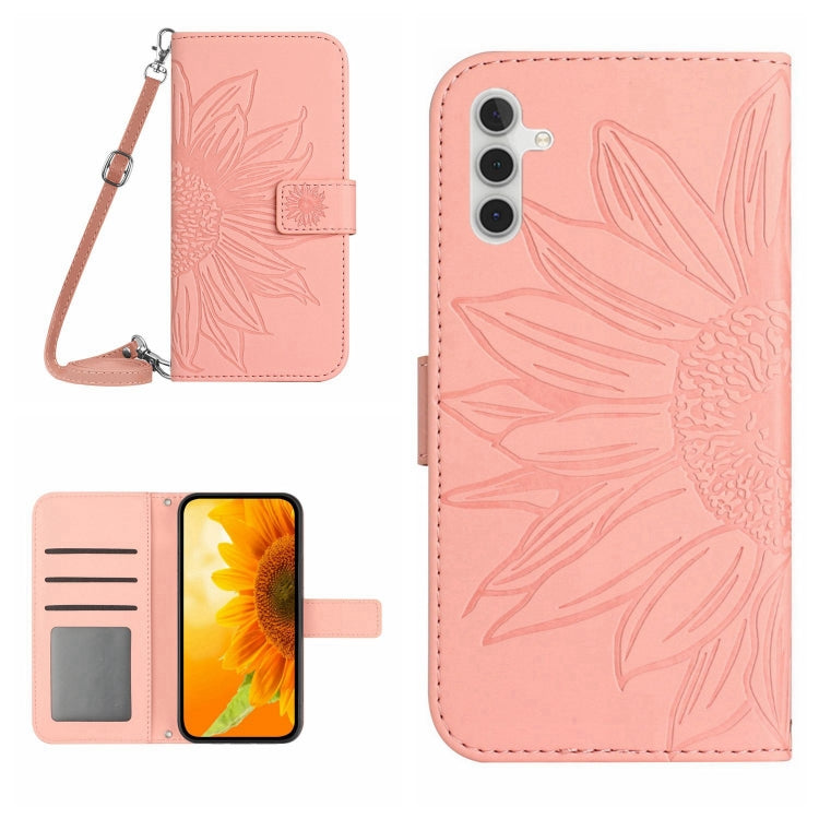 Skin Feel Sun Flower Pattern Flip Leather Phone Case, For Samsung Galaxy A13 4G, For Samsung Galaxy A13 5G