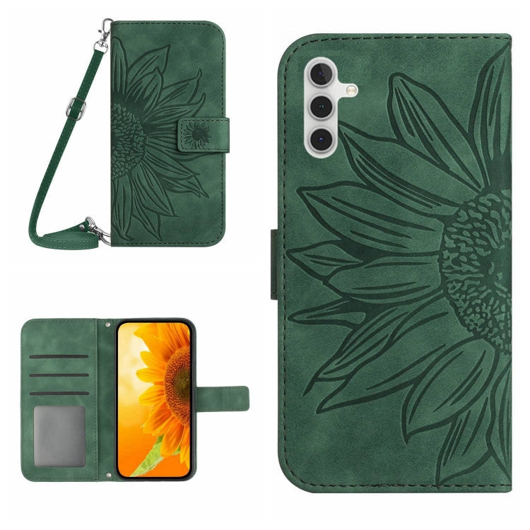 Skin Feel Sun Flower Pattern Flip Leather Phone Case, For Samsung Galaxy A13 4G, For Samsung Galaxy A13 5G