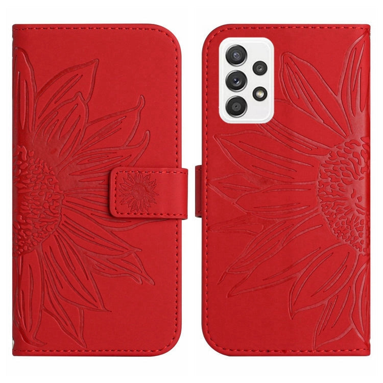 Skin Feel Sun Flower Pattern Flip Leather Phone Case, For Samsung Galaxy A53 5G, For Samsung Galaxy A70/A70S