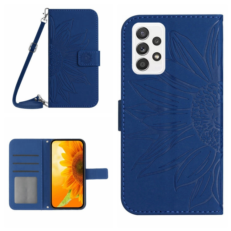 Skin Feel Sun Flower Pattern Flip Leather Phone Case, For Samsung Galaxy A53 5G, For Samsung Galaxy A70/A70S