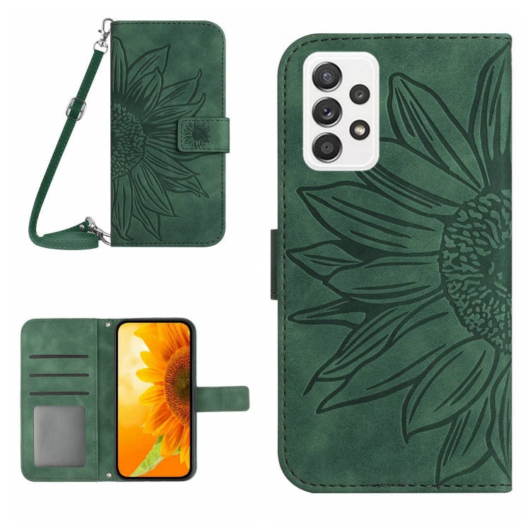 Skin Feel Sun Flower Pattern Flip Leather Phone Case, For Samsung Galaxy A53 5G, For Samsung Galaxy A70/A70S