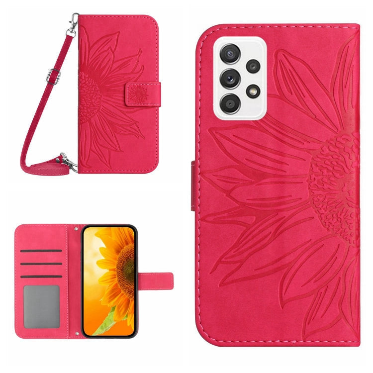 Skin Feel Sun Flower Pattern Flip Leather Phone Case, For Samsung Galaxy A53 5G, For Samsung Galaxy A70/A70S