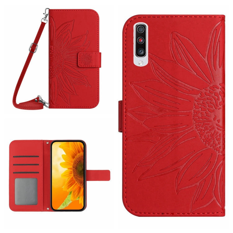 Skin Feel Sun Flower Pattern Flip Leather Phone Case, For Samsung Galaxy A53 5G, For Samsung Galaxy A70/A70S