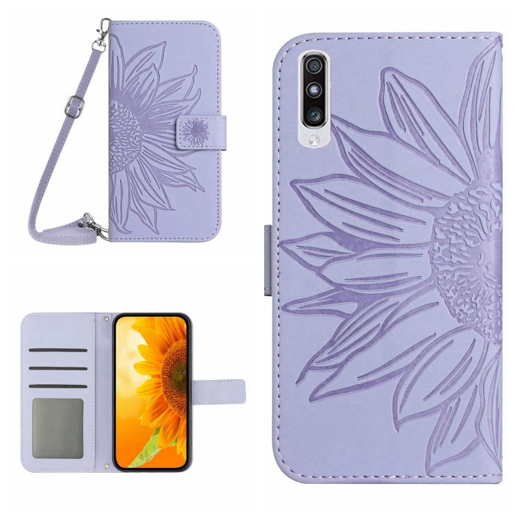 Skin Feel Sun Flower Pattern Flip Leather Phone Case, For Samsung Galaxy A53 5G, For Samsung Galaxy A70/A70S