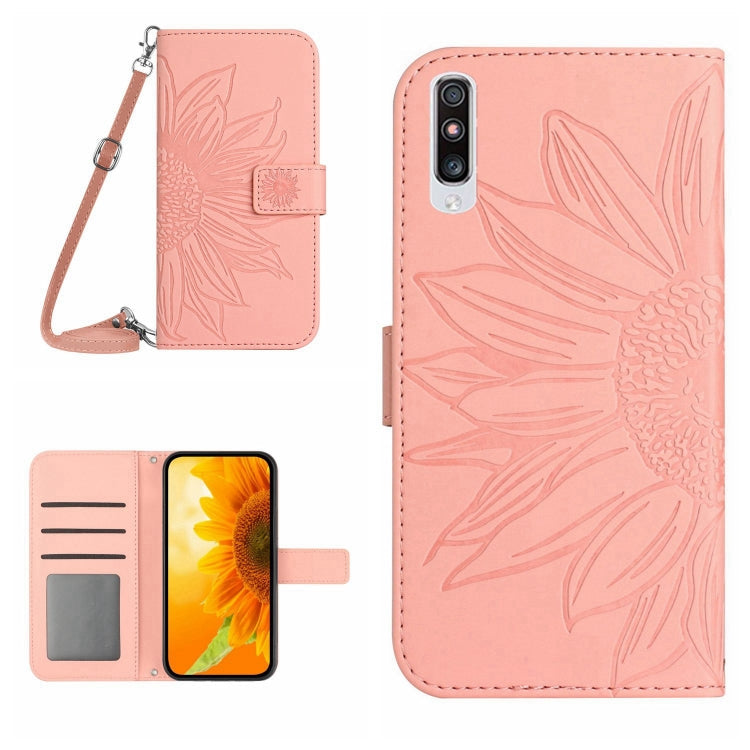 Skin Feel Sun Flower Pattern Flip Leather Phone Case, For Samsung Galaxy A53 5G, For Samsung Galaxy A70/A70S
