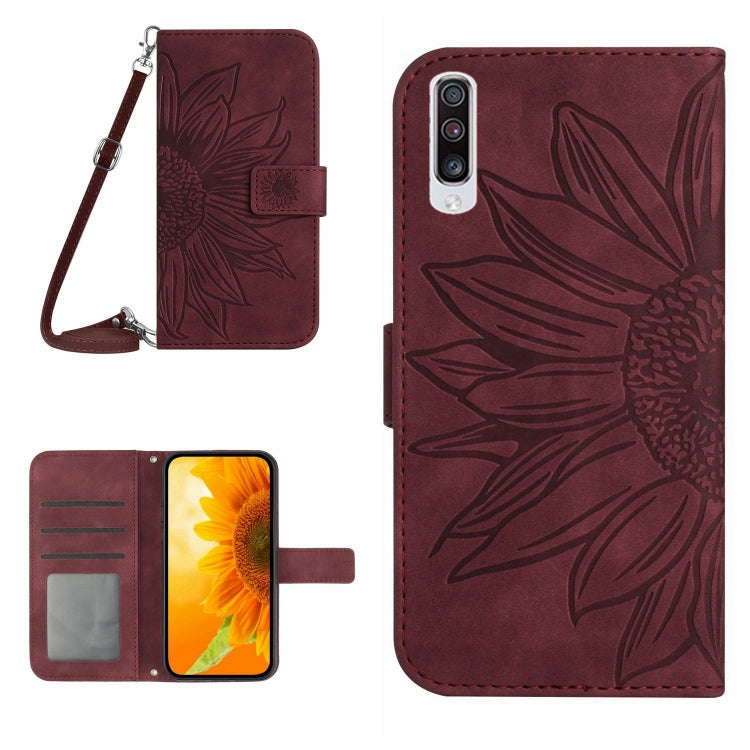 Skin Feel Sun Flower Pattern Flip Leather Phone Case, For Samsung Galaxy A53 5G, For Samsung Galaxy A70/A70S