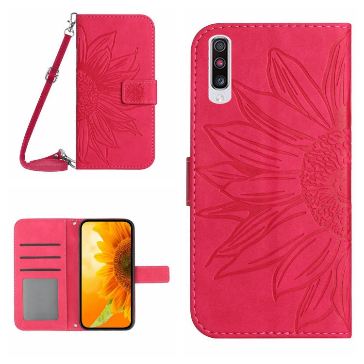 Skin Feel Sun Flower Pattern Flip Leather Phone Case, For Samsung Galaxy A53 5G, For Samsung Galaxy A70/A70S