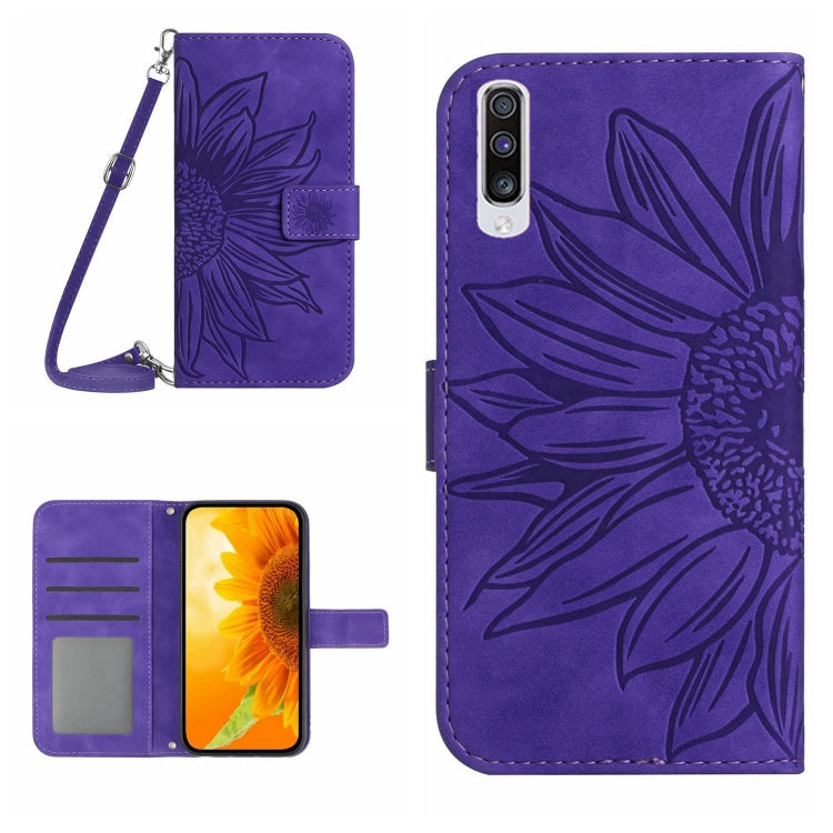 Skin Feel Sun Flower Pattern Flip Leather Phone Case, For Samsung Galaxy A53 5G, For Samsung Galaxy A70/A70S
