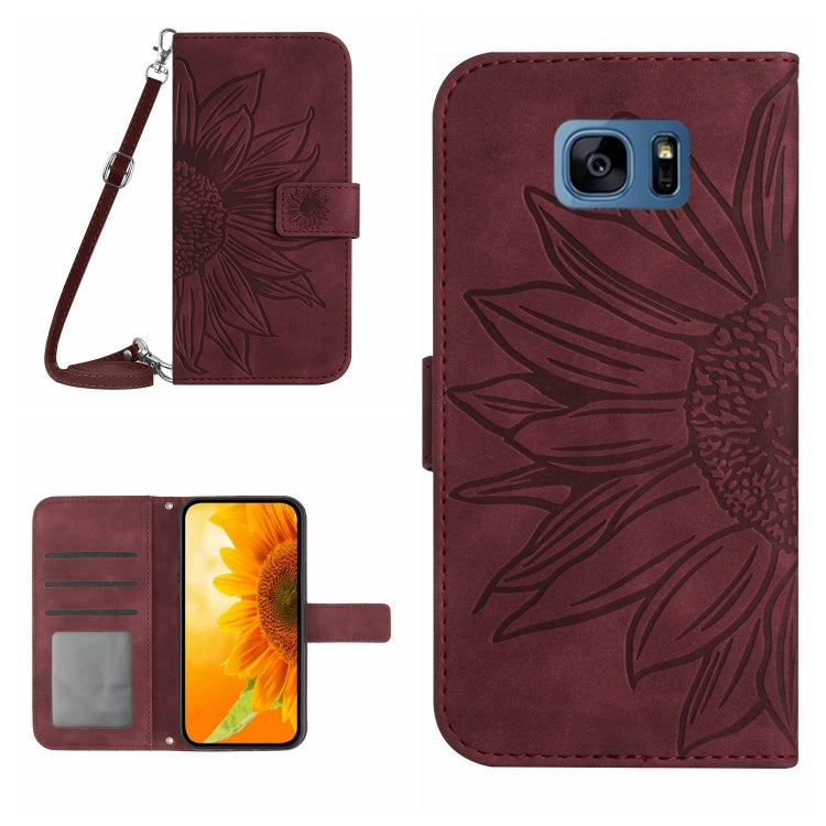 Skin Feel Sun Flower Pattern Flip Leather Phone Case, For Samsung Galaxy Note20 Ultra, For Samsung Galaxy S7 Edge