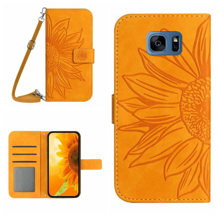 Skin Feel Sun Flower Pattern Flip Leather Phone Case, For Samsung Galaxy Note20 Ultra, For Samsung Galaxy S7 Edge