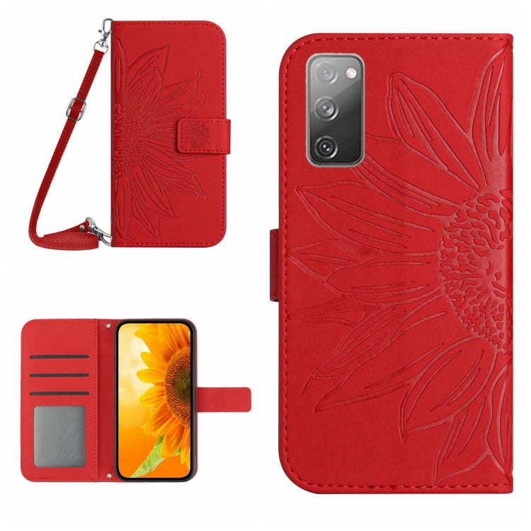 Skin Feel Sun Flower Pattern Flip Leather Phone Case, For Samsung Galaxy S20 FE, For Samsung Galaxy S20+