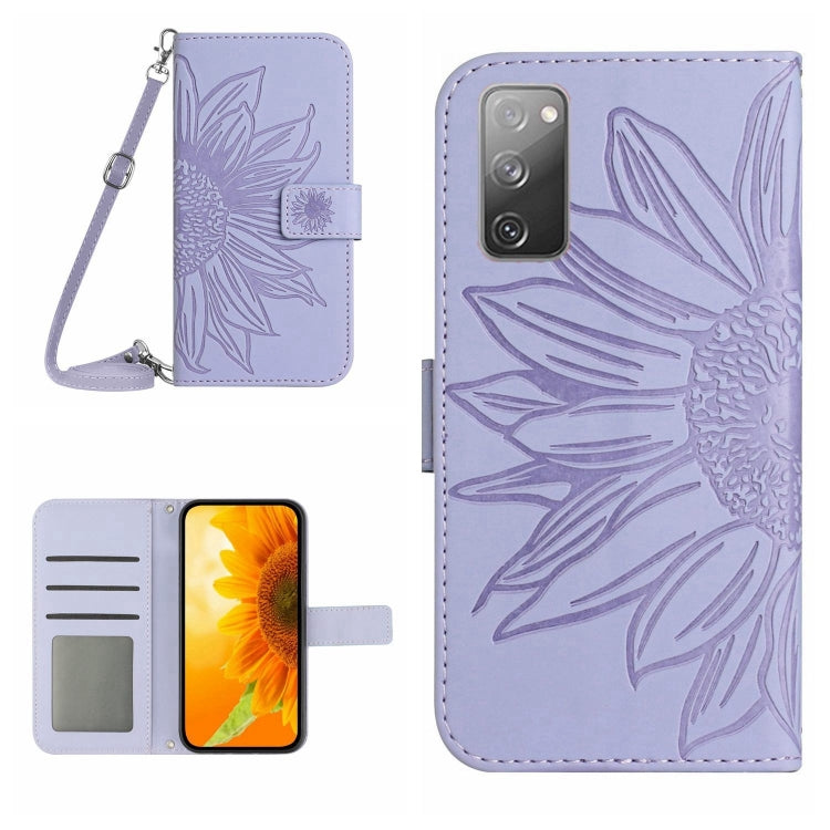 Skin Feel Sun Flower Pattern Flip Leather Phone Case, For Samsung Galaxy S20 FE, For Samsung Galaxy S20+
