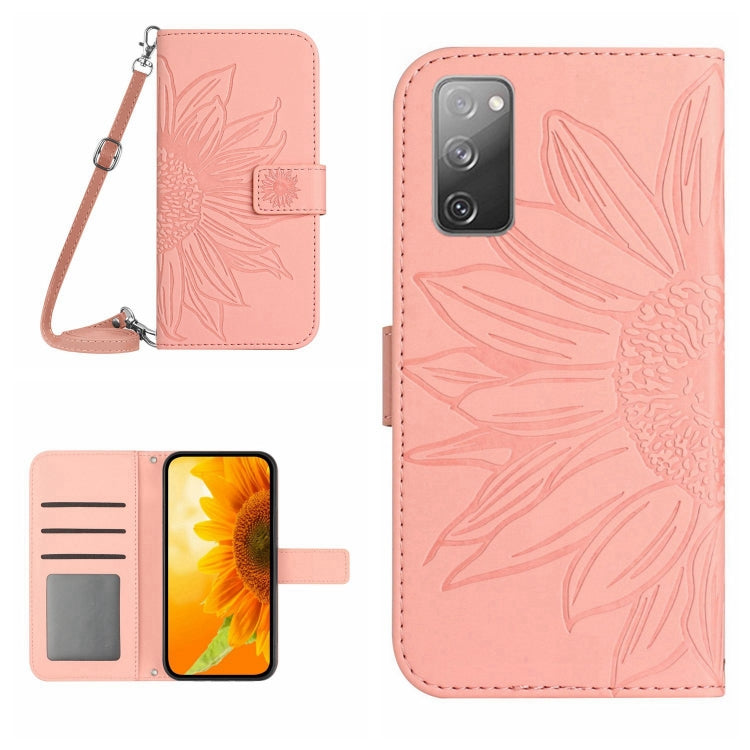 Skin Feel Sun Flower Pattern Flip Leather Phone Case, For Samsung Galaxy S20 FE, For Samsung Galaxy S20+