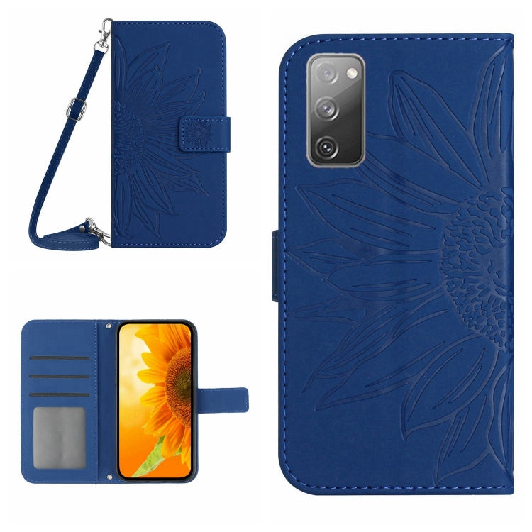 Skin Feel Sun Flower Pattern Flip Leather Phone Case, For Samsung Galaxy S20 FE, For Samsung Galaxy S20+