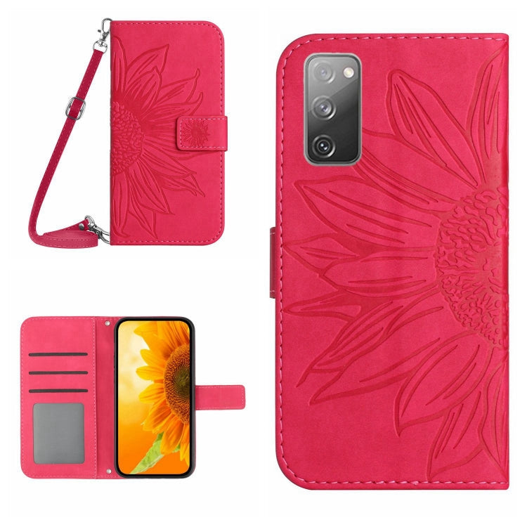 Skin Feel Sun Flower Pattern Flip Leather Phone Case, For Samsung Galaxy S20 FE, For Samsung Galaxy S20+