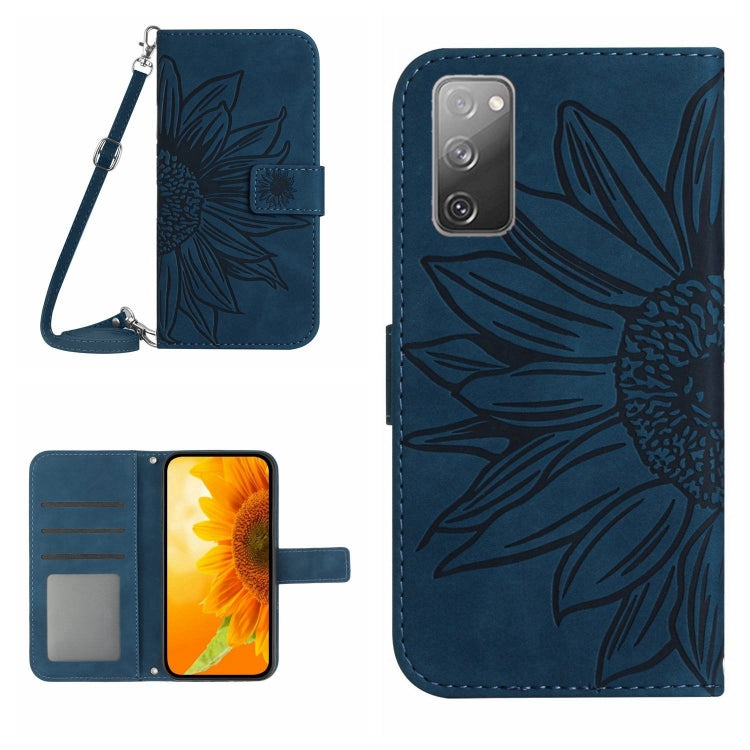 Skin Feel Sun Flower Pattern Flip Leather Phone Case, For Samsung Galaxy S20 FE, For Samsung Galaxy S20+