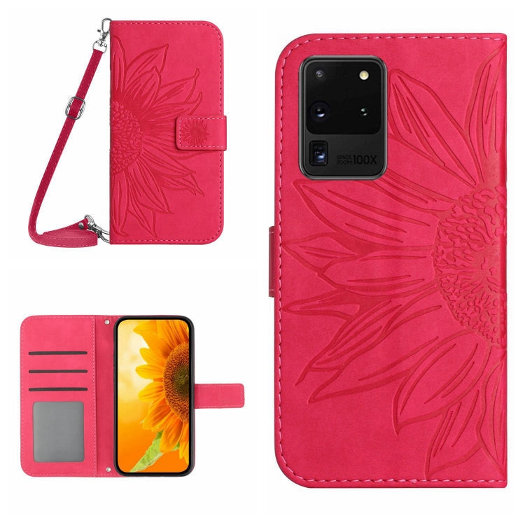 Skin Feel Sun Flower Pattern Flip Leather Phone Case, For Samsung Galaxy S20 Ultra, For Samsung Galaxy S21 5G