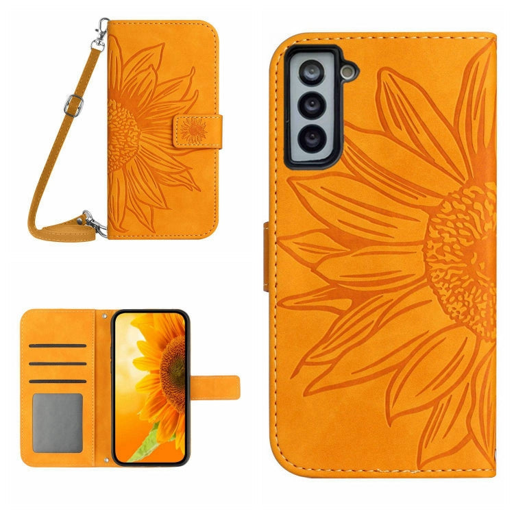 Skin Feel Sun Flower Pattern Flip Leather Phone Case, For Samsung Galaxy S20 Ultra, For Samsung Galaxy S21 5G