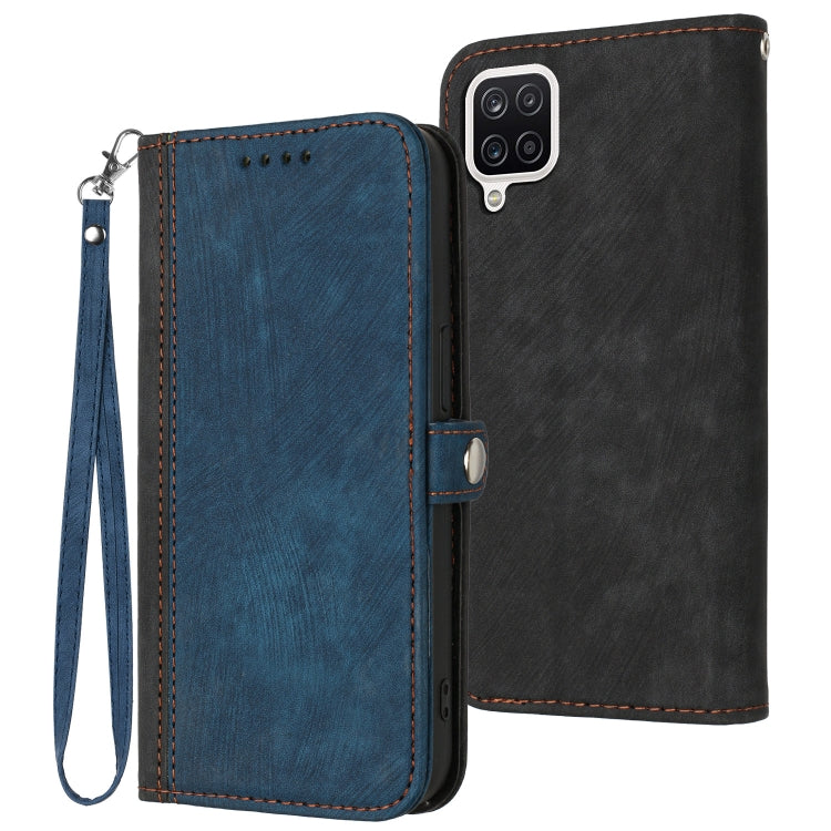 Side Buckle Double Fold Hand Strap Leather Phone Case, For Samsung Galaxy A03s, For Samsung Galaxy A12, For Samsung Galaxy A13 4G, For Samsung Galaxy A13 5G