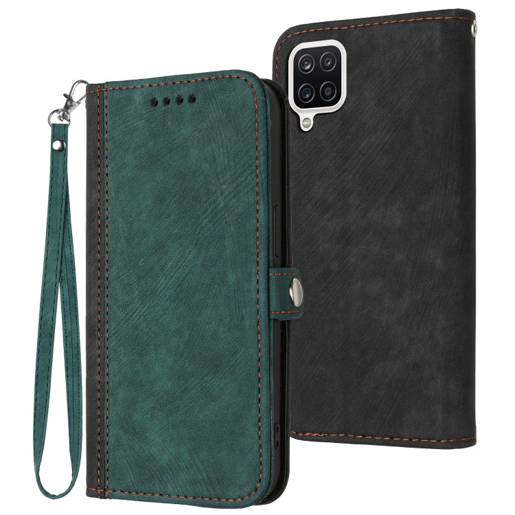 Side Buckle Double Fold Hand Strap Leather Phone Case, For Samsung Galaxy A03s, For Samsung Galaxy A12, For Samsung Galaxy A13 4G, For Samsung Galaxy A13 5G