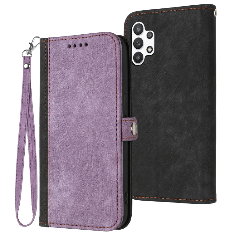 Side Buckle Double Fold Hand Strap Leather Phone Case, For Samsung Galaxy A03s, For Samsung Galaxy A12, For Samsung Galaxy A13 4G, For Samsung Galaxy A13 5G