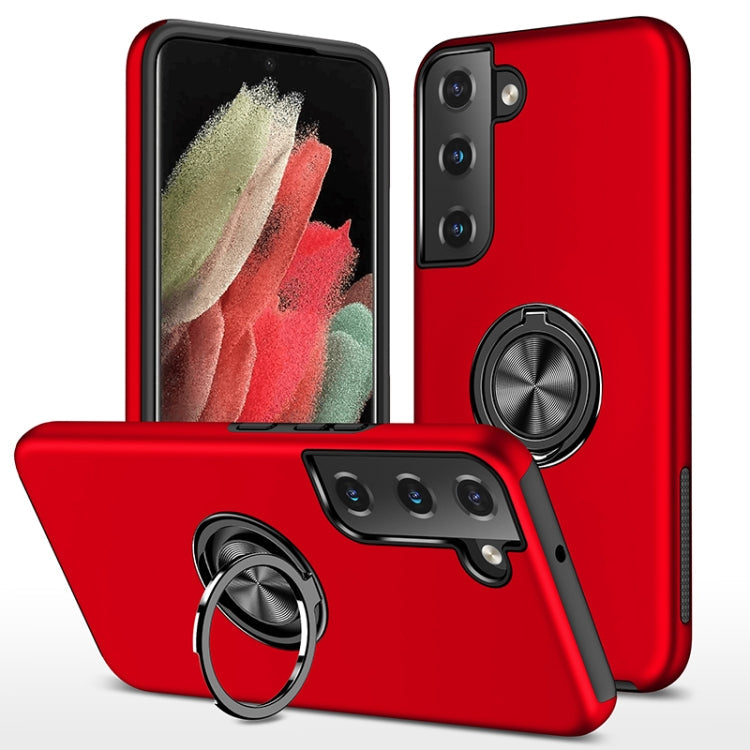 PC + TPU Magnetic Phone Case with Invisible Ring Holder, For Samsung Galaxy S22 5G, For Samsung Galaxy S22+ 5G, For Samsung Galaxy S22 Ultra 5G