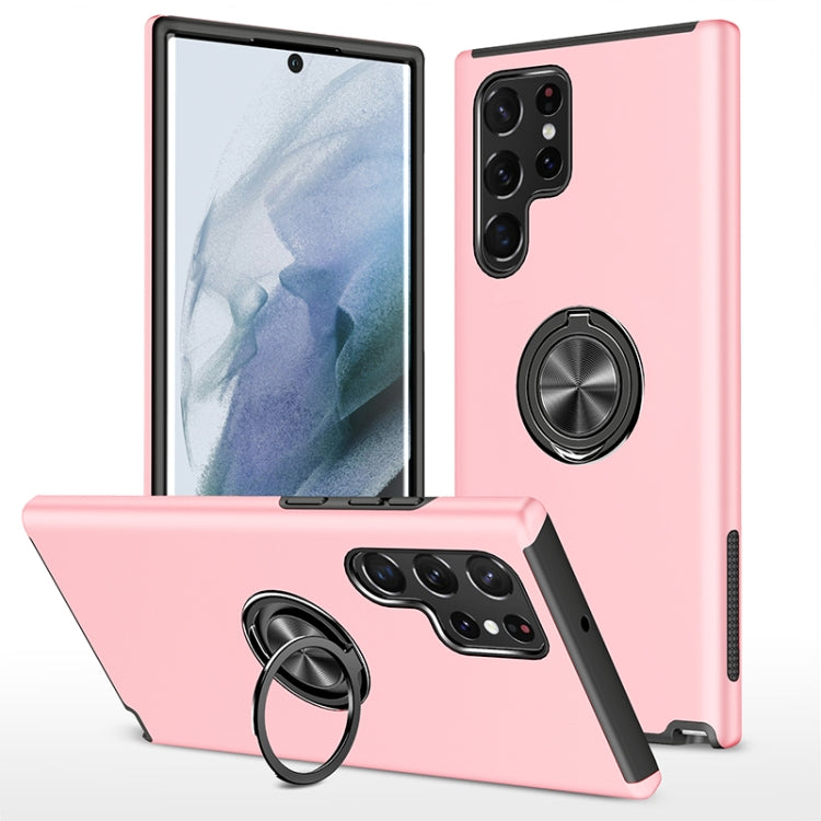 PC + TPU Magnetic Phone Case with Invisible Ring Holder, For Samsung Galaxy S22 5G, For Samsung Galaxy S22+ 5G, For Samsung Galaxy S22 Ultra 5G