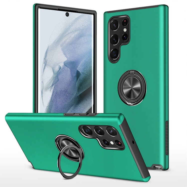 PC + TPU Magnetic Phone Case with Invisible Ring Holder, For Samsung Galaxy S22 5G, For Samsung Galaxy S22+ 5G, For Samsung Galaxy S22 Ultra 5G