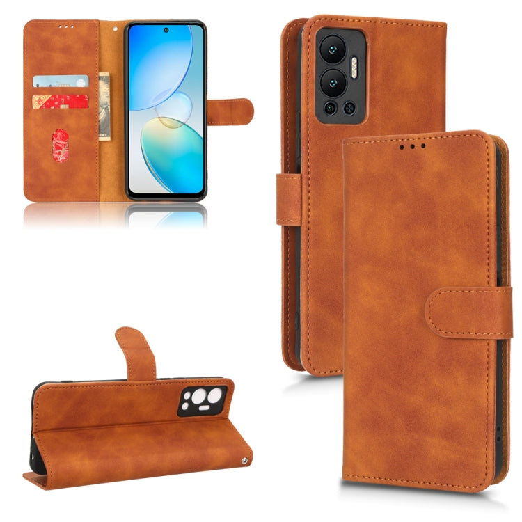 Skin Feel Magnetic Flip Leather Phone Case, For Infinix Hot 12, For Infinix Hot 12i, For Infinix Hot 12 Play, For Tecno Pova 3