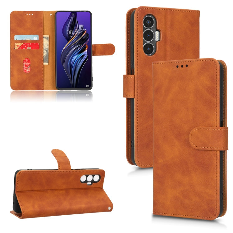 Skin Feel Magnetic Flip Leather Phone Case, For Infinix Hot 12, For Infinix Hot 12i, For Infinix Hot 12 Play, For Tecno Pova 3