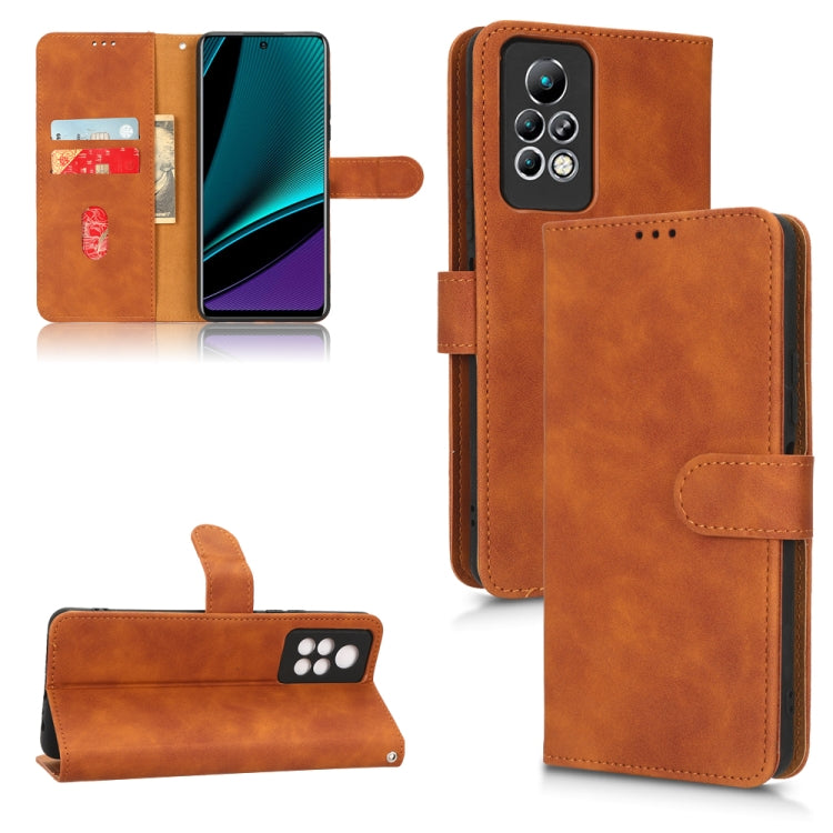 Skin Feel Magnetic Flip Leather Phone Case, For Tecno Camon 19 Neo, For Infinix Hot 11s, For Infinix Hot 10 Play, For Infinix Note 11 Pro