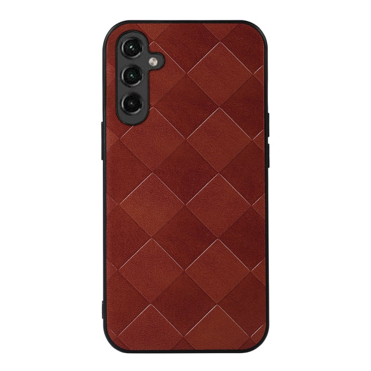 Weave Plaid PU Phone Case, For Samsung Galaxy A14 5G, For Samsung Galaxy S23+ 5G, For Samsung Galaxy S23 Ultra 5G