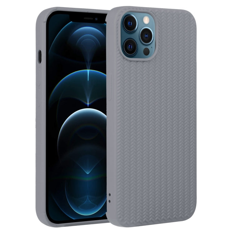 Weave Texture Silicone Phone Case, For iPhone 12 Pro, For iPhone 12 Pro Max
