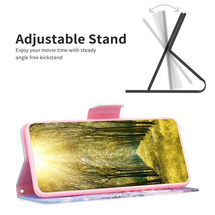 Colored Drawing Pattern Leather Phone Case, For Samsung Galaxy A54 5G