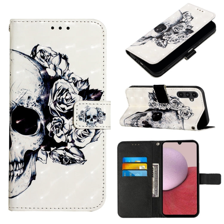 3D Painting Horizontal Flip Leather Phone Case, For Samsung Galaxy A14 5G, For Samsung Galaxy S23 5G, For Samsung Galaxy S23+ 5G