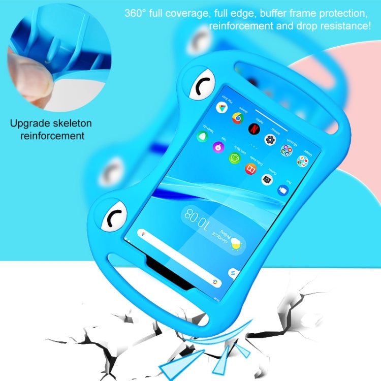 Cartoon Silicone Shockproof Protective Tablet Case with Stand & Handheld, For TCL Tab 8 4G