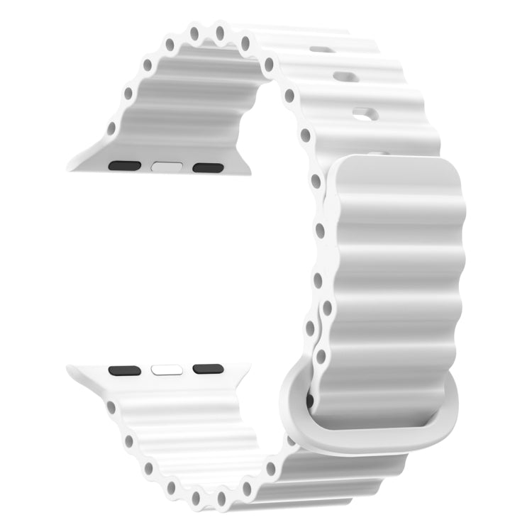 Silicone Watch Band, For Apple Watch Ultra 49mm / Series 8&7 45mm / SE 2&6&SE&5&4 44mm, For Apple Watch Series 8&7 41mm / SE 2&6&SE&5&4 40mm / 3&2&1 38mm