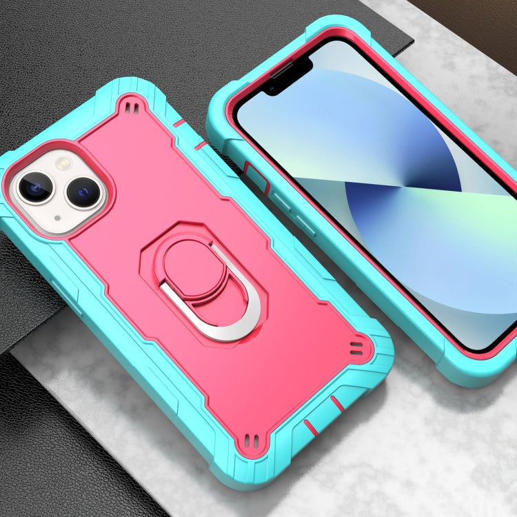 Two-color Ring Holder Phone Case, For iPhone 14, For iPhone 14 Plus