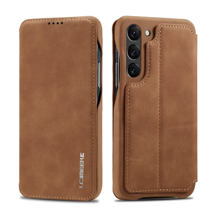 LC.IMEEKE Hon Ancient Series Flip Leather Phone Case, For Samsung Galaxy S23 5G, For Samsung Galaxy S23+ 5G