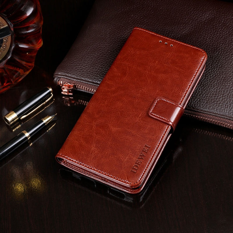 idewei Crazy Horse Texture Horizontal Flip Leather Case with Holder & Card Slots & Wallet, For Huawei Honor 30