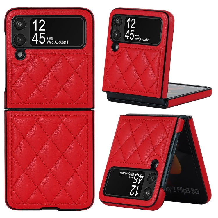 Rhombic Microfiber Folding Phone Case, For Samsung Galaxy Z Fold4, For Samsung Galaxy Z Fold3, For Samsung Galaxy Z Flip4
