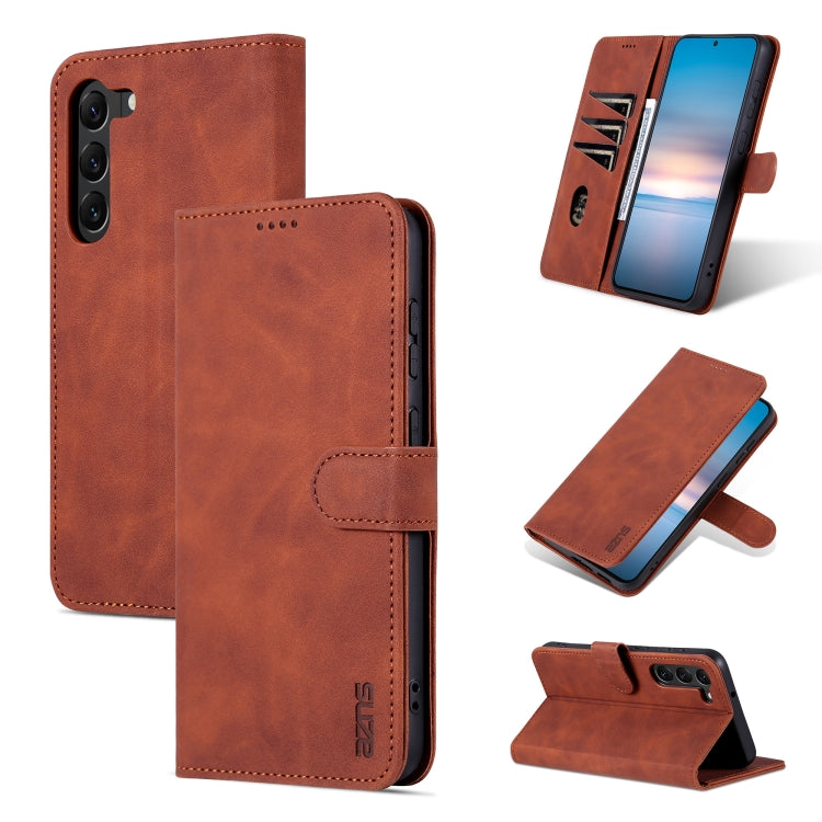 AZNS Skin Feel Calf Texture Flip Leather Phone Case, For Samsung Galaxy S23 5G, For Samsung Galaxy S23+ 5G, For Samsung Galaxy S23 Ultra 5G