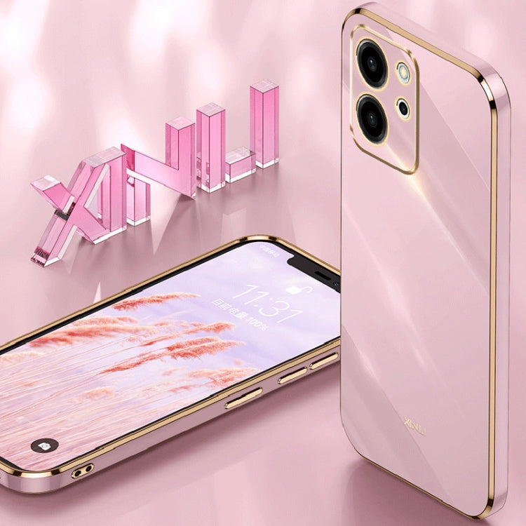 XINLI Straight Edge 6D Electroplate TPU Phone Case, For Honor 80 SE 5G