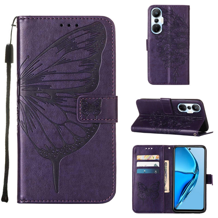 Embossed Butterfly Flip Leather Phone Case, For Infinix Hot 20 Play, For Infinix Hot 20S / 20 Pro X6827, For Infinix Smart 7 X6515