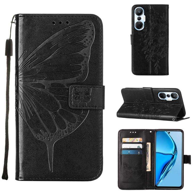 Embossed Butterfly Flip Leather Phone Case, For Infinix Hot 20 Play, For Infinix Hot 20S / 20 Pro X6827, For Infinix Smart 7 X6515