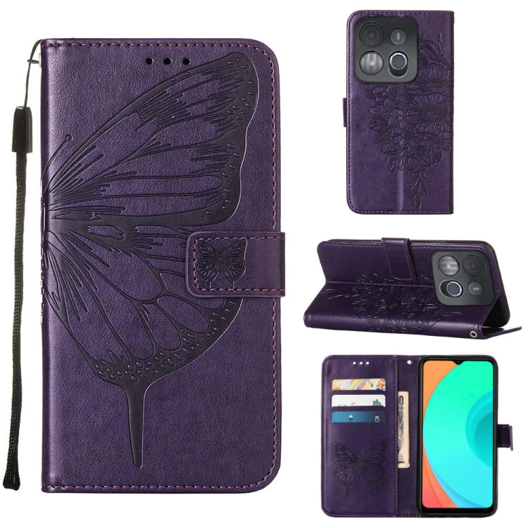Embossed Butterfly Flip Leather Phone Case, For Infinix Hot 20 Play, For Infinix Hot 20S / 20 Pro X6827, For Infinix Smart 7 X6515