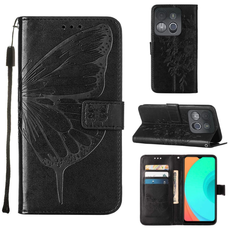 Embossed Butterfly Flip Leather Phone Case, For Infinix Hot 20 Play, For Infinix Hot 20S / 20 Pro X6827, For Infinix Smart 7 X6515