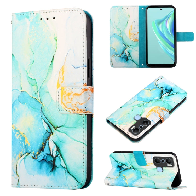 PT003 Marble Pattern Flip Leather Phone Case, For Infinix Hot 20 4G X6826, For Infinix Hot 20 5G X666 X66B, For Infinix Hot 20 Play, For Infinix Hot 20S / 20 Pro X6827