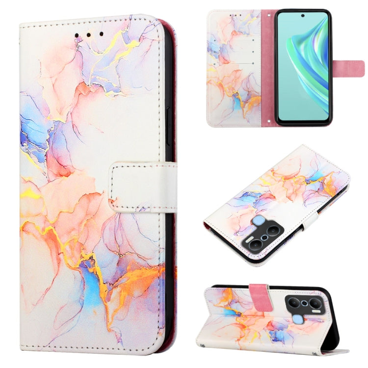 PT003 Marble Pattern Flip Leather Phone Case, For Infinix Hot 20 4G X6826, For Infinix Hot 20 5G X666 X66B, For Infinix Hot 20 Play, For Infinix Hot 20S / 20 Pro X6827