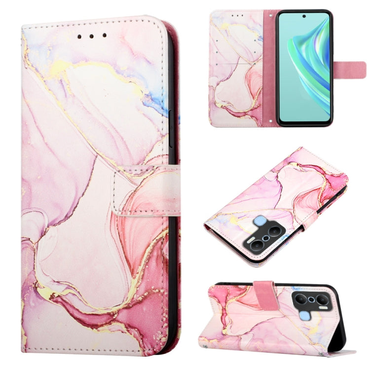 PT003 Marble Pattern Flip Leather Phone Case, For Infinix Hot 20 4G X6826, For Infinix Hot 20 5G X666 X66B, For Infinix Hot 20 Play, For Infinix Hot 20S / 20 Pro X6827